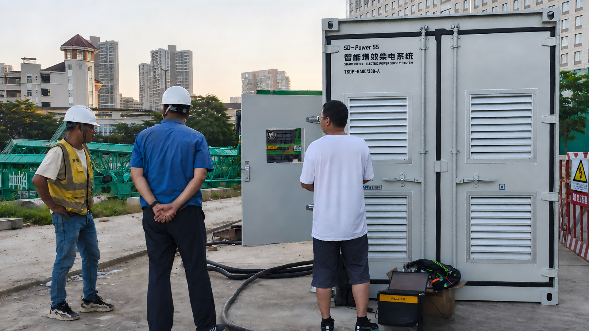 桩基施工节能超44%!珠海九源400kW高压直流逆变器现场实测降本百万 桩基施工节能超44%!珠海九源400kW高压直流逆变器现场实测降本百万